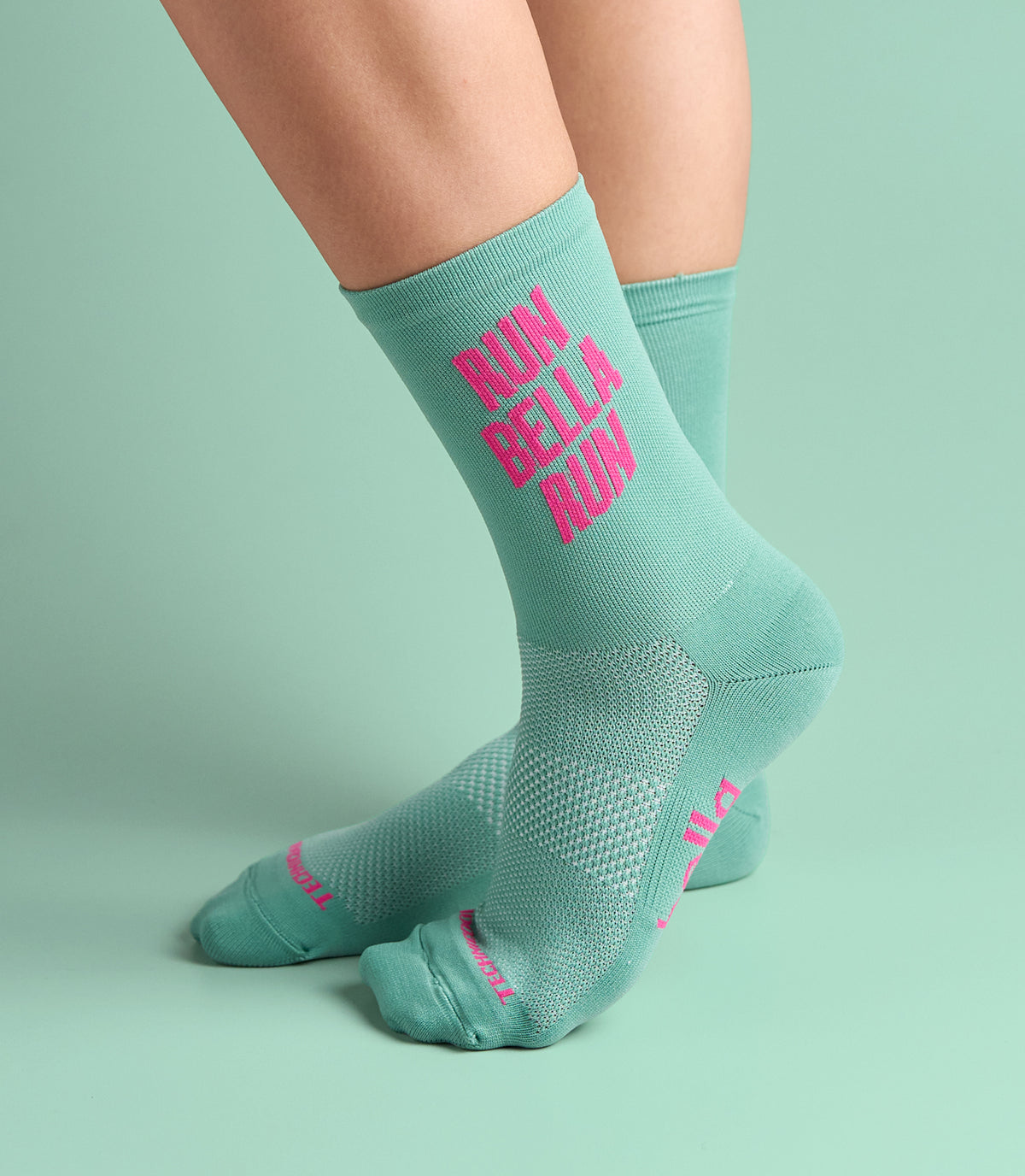 FLO-JO (PASTEL TEAL) BELLA CREW SOCKS