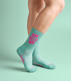 FLO-JO (PASTEL TEAL) BELLA CREW SOCKS