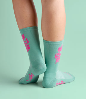 FLO-JO (PASTEL TEAL) BELLA CREW SOCKS
