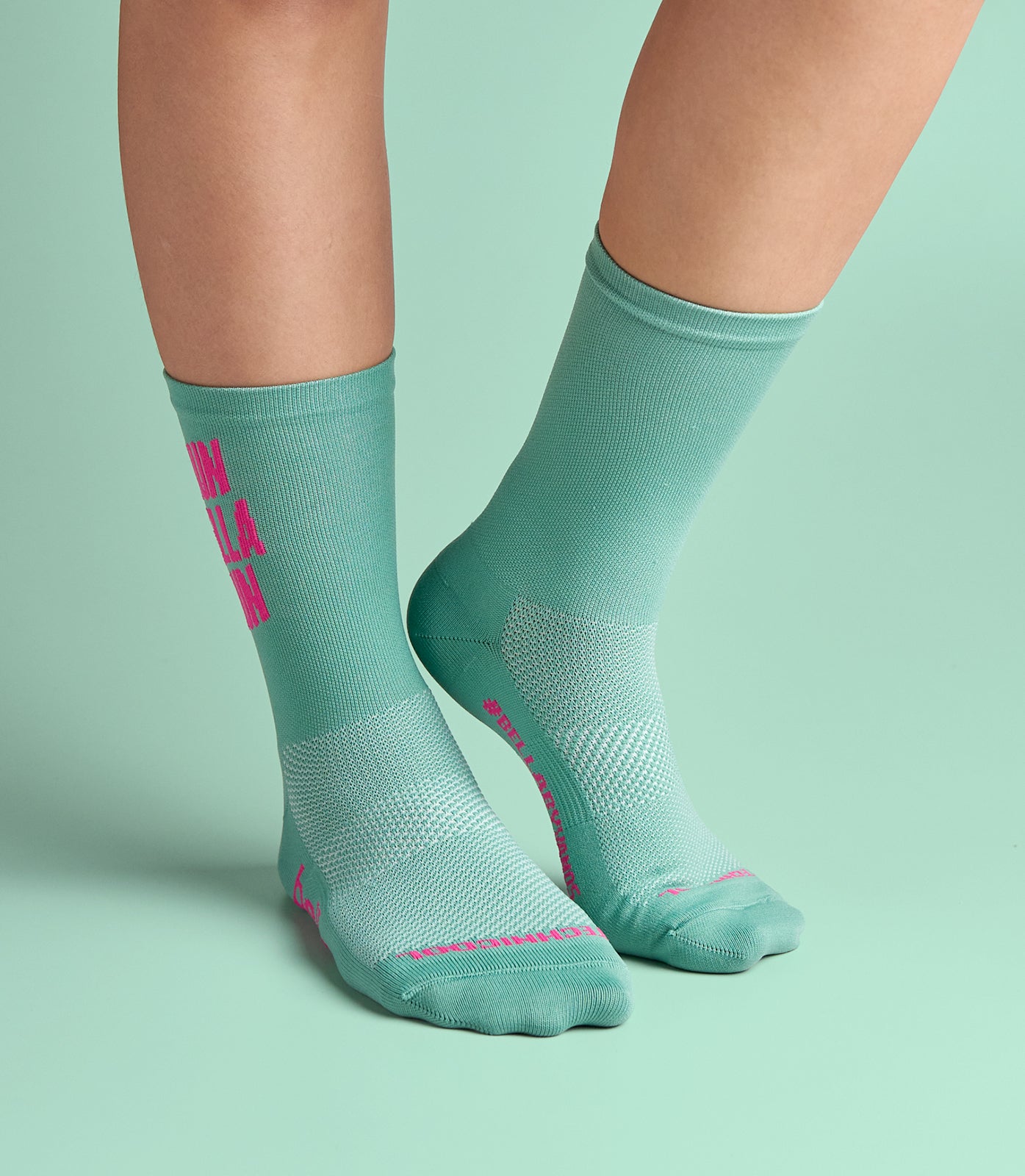 FLO-JO (PASTEL TEAL) BELLA CREW SOCKS