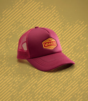GUSTAVE PERF+ VAMOS TRUCKER CAP (MAROON)
