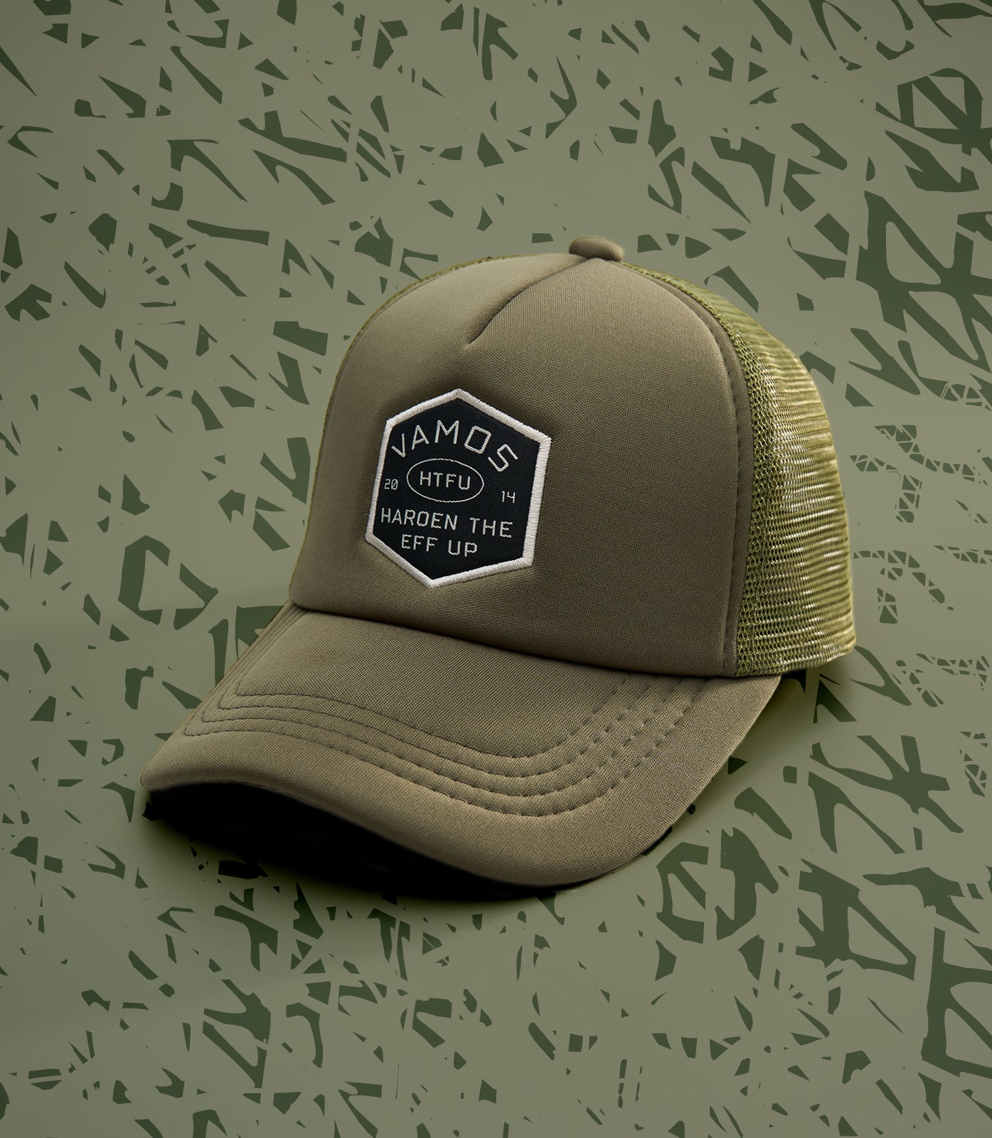 HTFU 2.0 (ARMY GREEN) VAMOS TRUCKER CAP