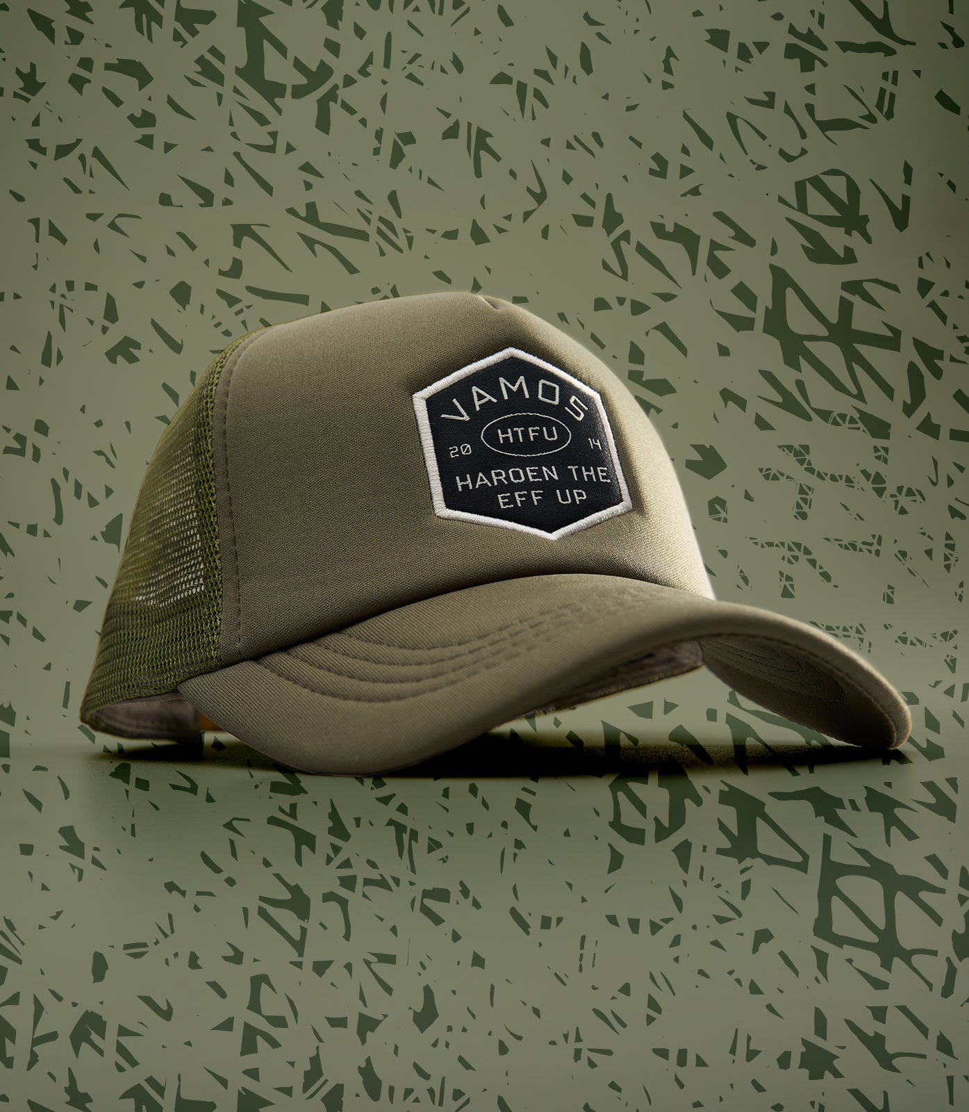 HTFU 2.0 (ARMY GREEN) VAMOS TRUCKER CAP