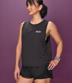 HELENA (BLACK BELLA MUSCLE TEE)