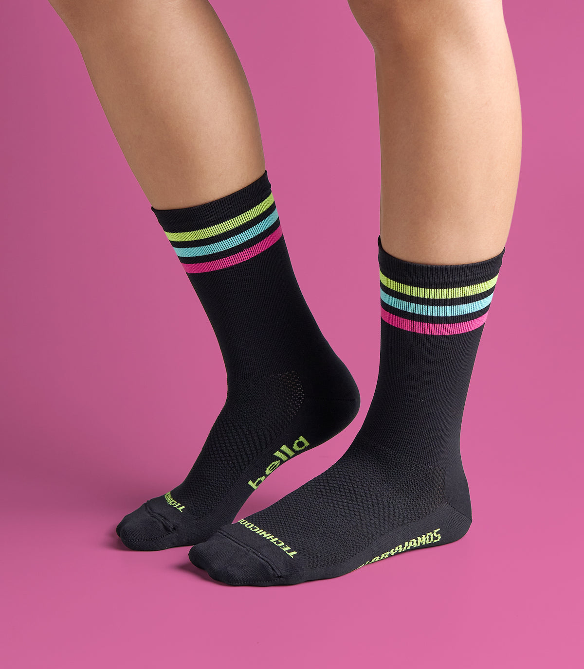 JADE (BLACK) BELLA CREW SOCKS