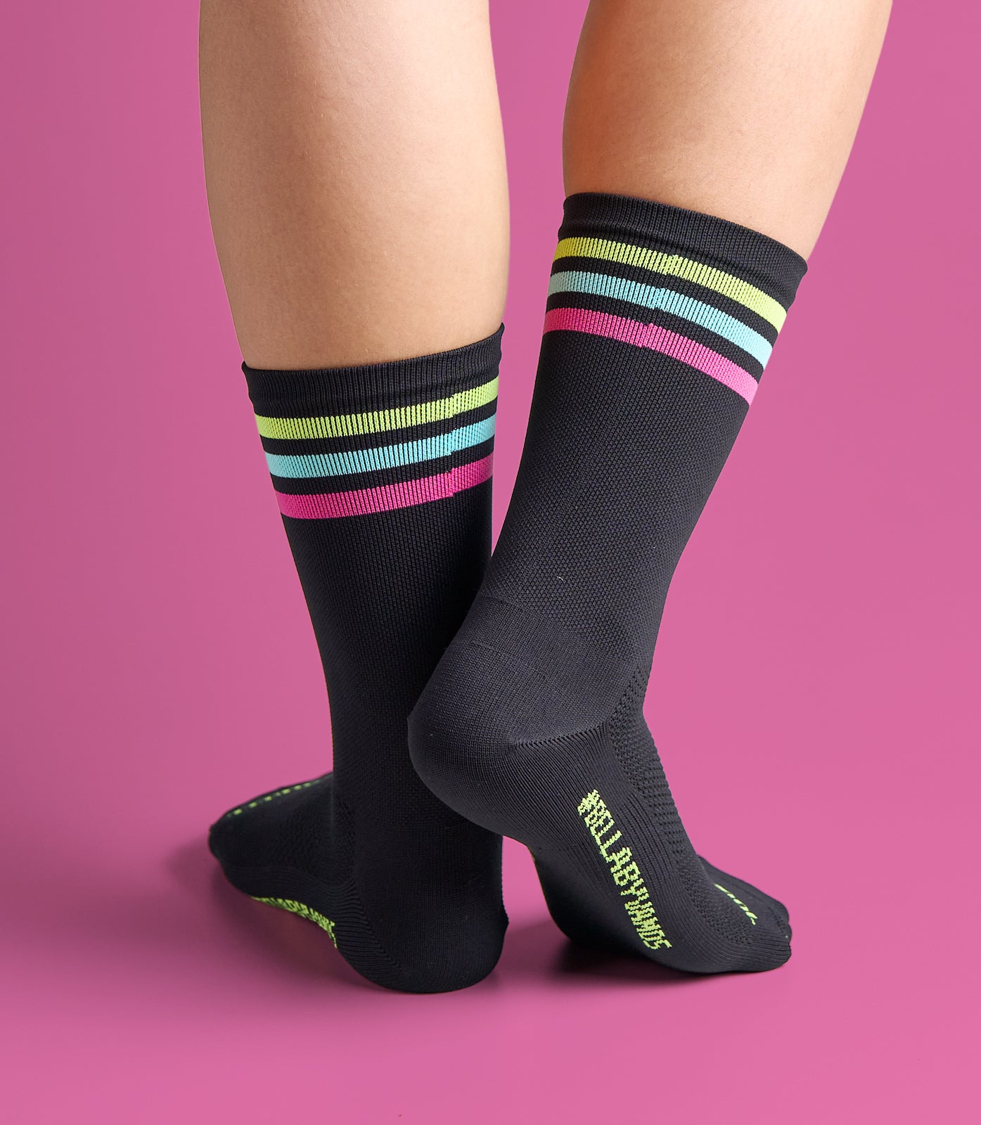 JADE (BLACK) BELLA CREW SOCKS