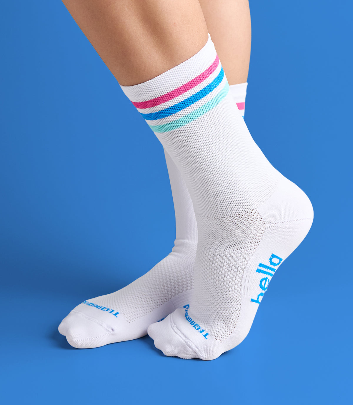JADE (WHITE) BELLA CREW SOCKS