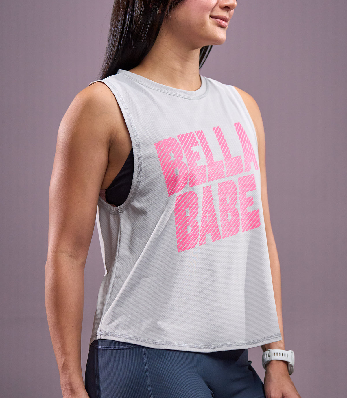 JESS (LIGHT GRAY MUSCLE TEE)