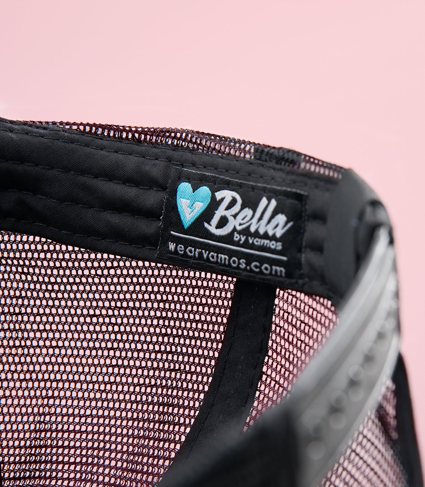 KIMBERLY (BLACK) BELLA PONY TRUCKER CAP