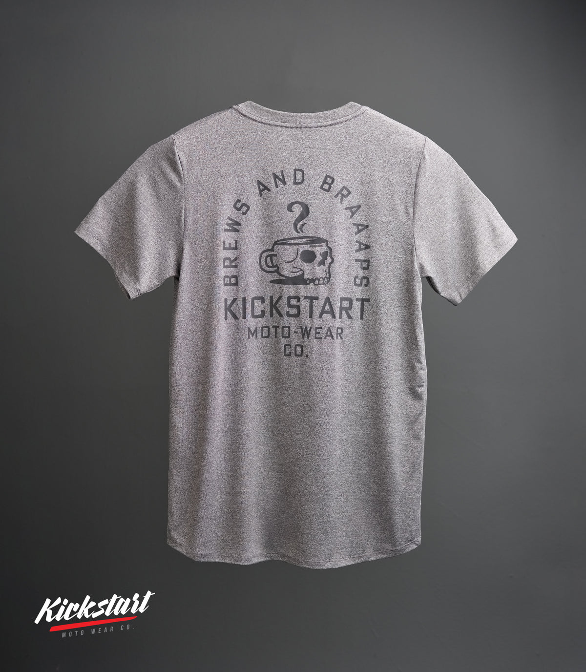 LORENZO (GRAY) KICKSTART TECH TEE