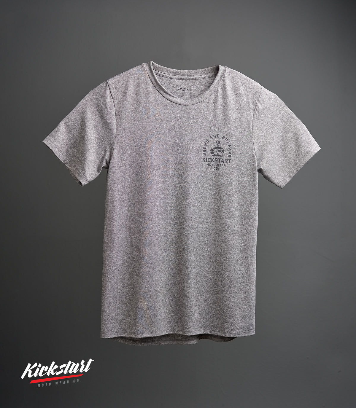 LORENZO (GRAY) KICKSTART TECH TEE