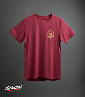 LORENZO (MAROON) KICKSTART TECH TEE
