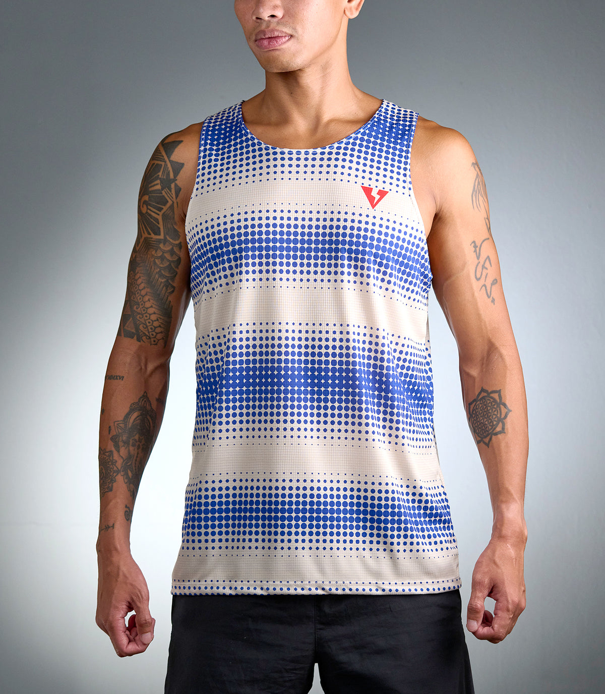 LUNAR VAMOS SINGLET (BLUE/WHITE)