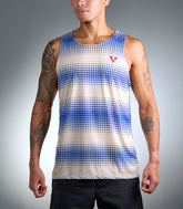 LUNAR VAMOS SINGLET (BLUE/WHITE)