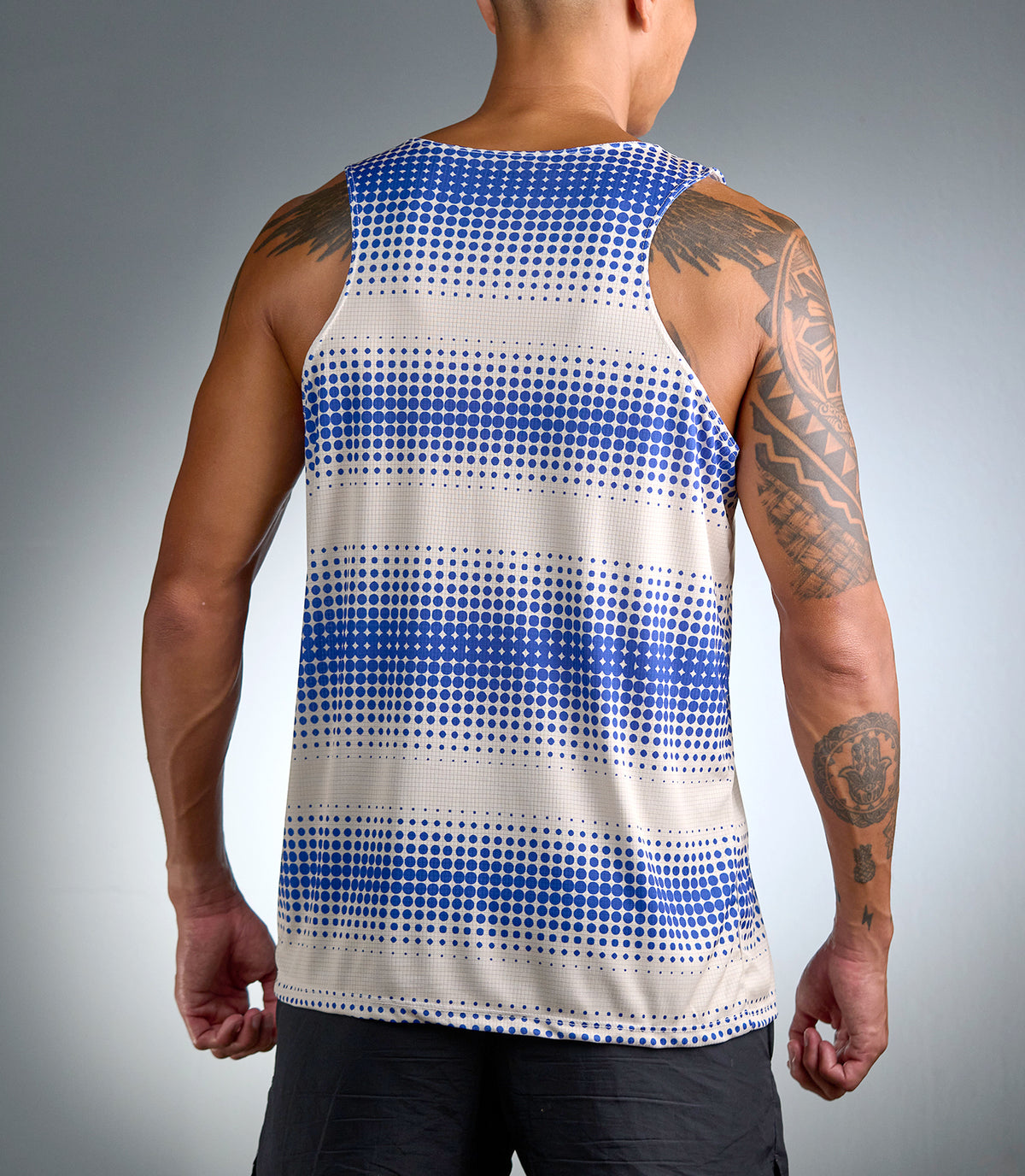 LUNAR VAMOS SINGLET (BLUE/WHITE)