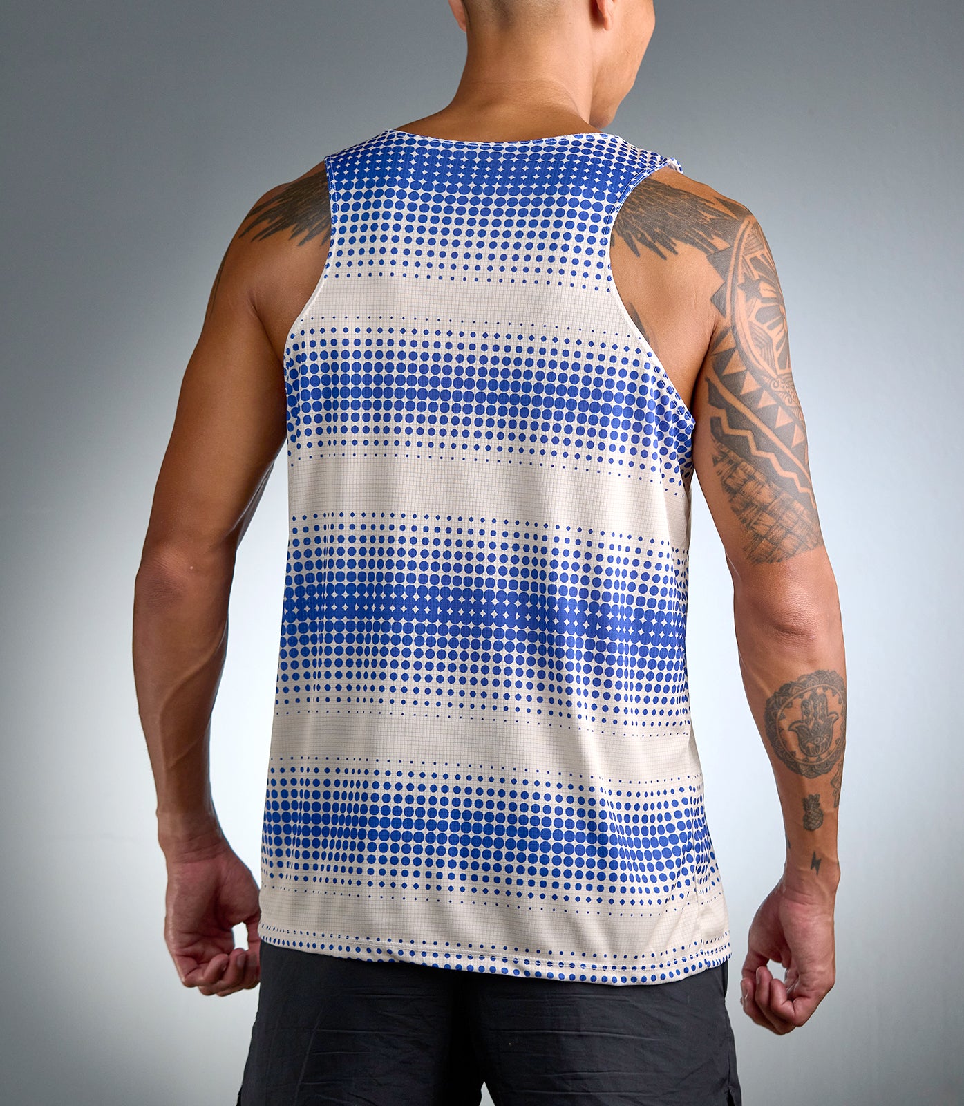 LUNAR VAMOS SINGLET (BLUE/WHITE)