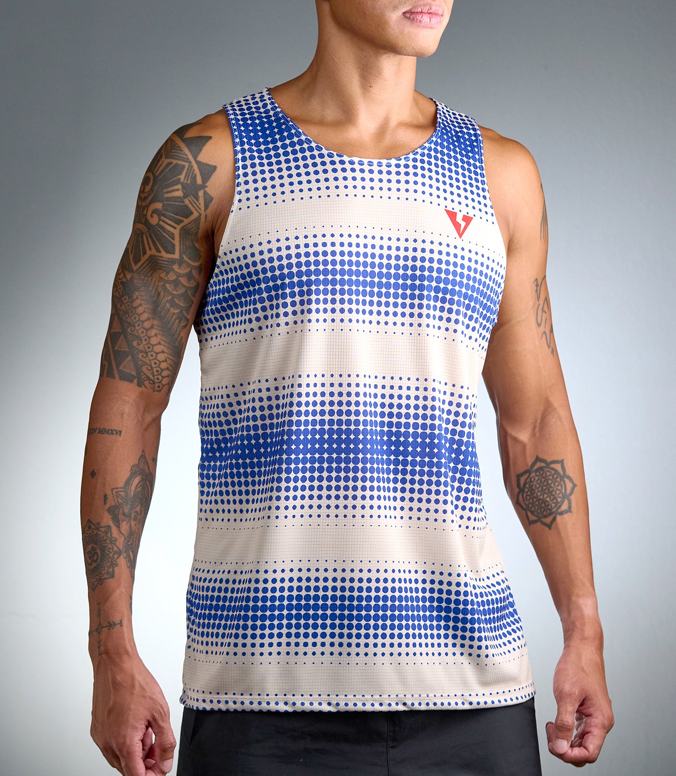 LUNAR VAMOS SINGLET (BLUE/WHITE)