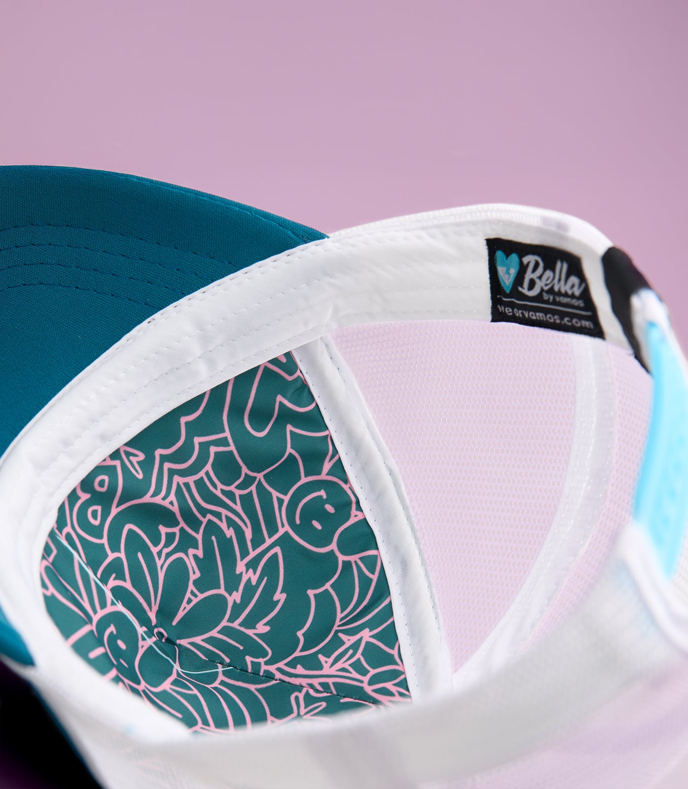 MARIELLE (BLUE/WHITE) BELLA PONY TRUCKER CAP