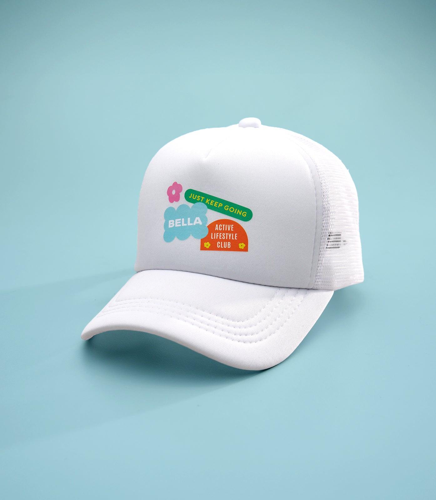NICA (WHITE) BELLA PONY TRUCKER CAP