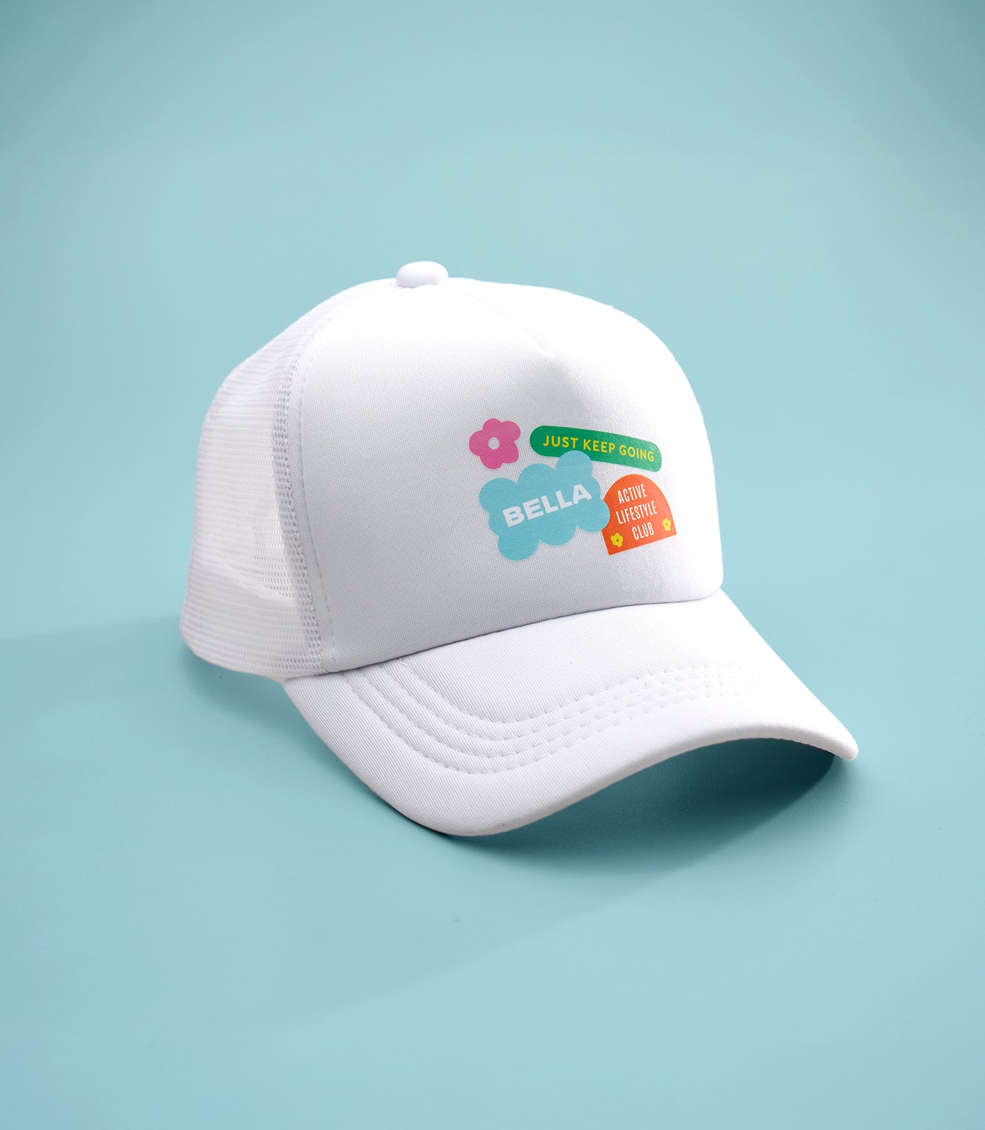 NICA (WHITE) BELLA PONY TRUCKER CAP