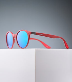 NOOSA MATTE RED FRAME - BLUE LENS SPEX