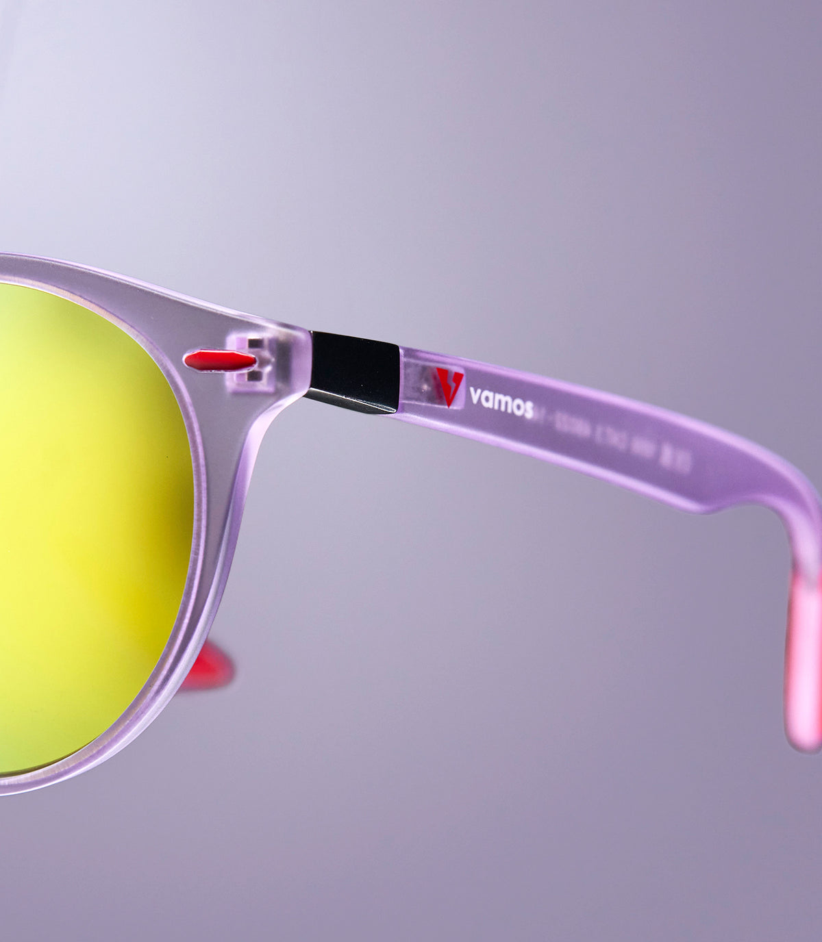 NOOSA CLEAR PURPLE FRAME - YELLOW LENS SPEX