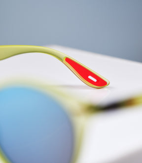 NOOSA CLEAR YELLOW FRAME - BLUE LENS SPEX