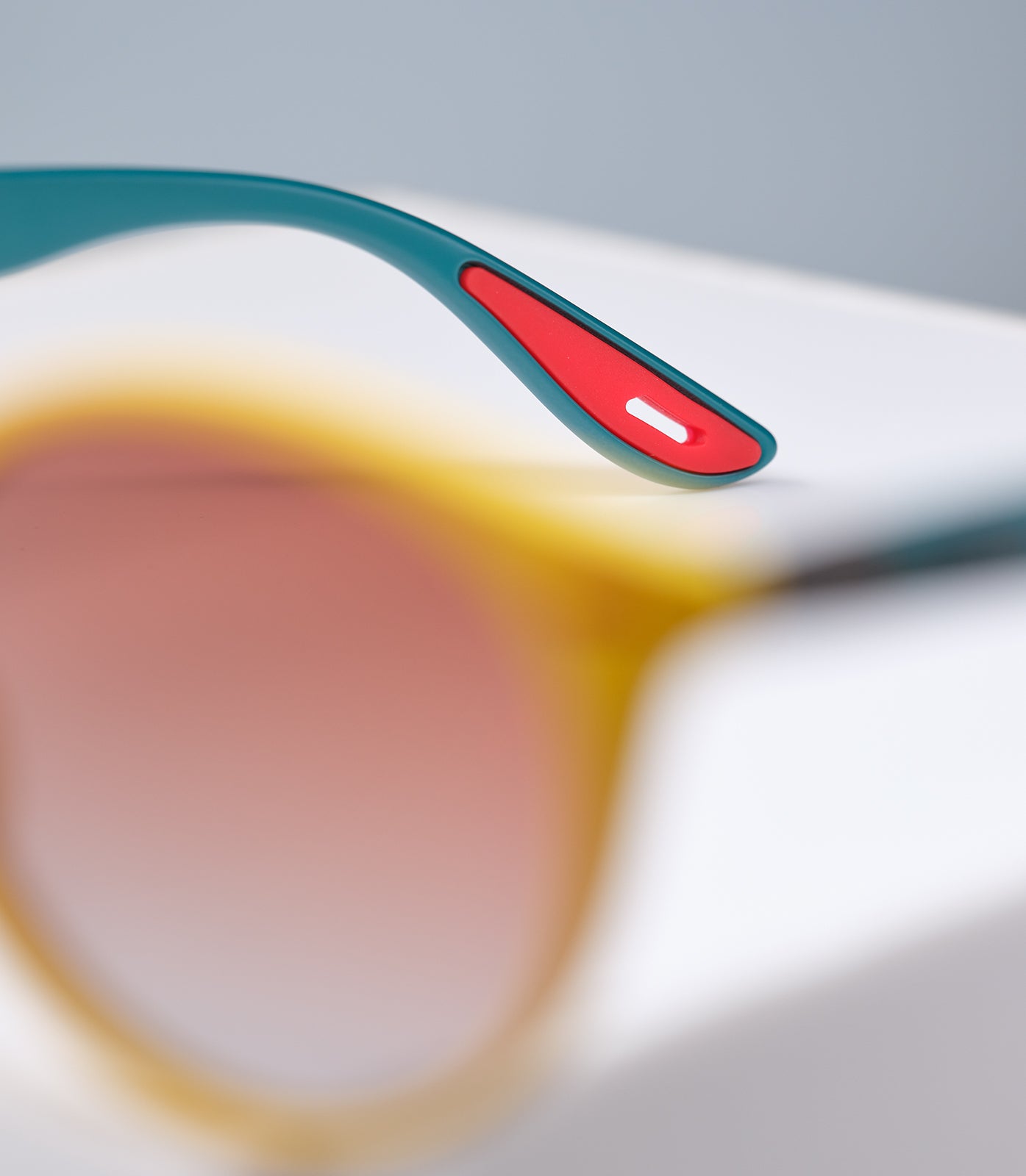 NOOSA MATTE YELLOW TEAL FRAME - BROWN LENS SPEX