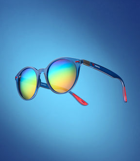 NOOSA CLEAR BLUE FRAME - RAINBOW LENS SPEX