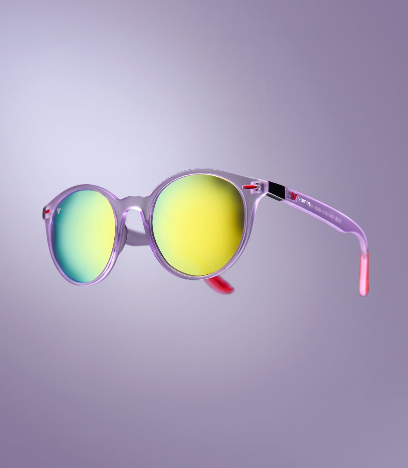 NOOSA CLEAR PURPLE FRAME - YELLOW LENS SPEX