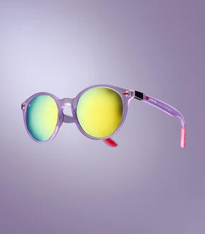 NOOSA CLEAR PURPLE FRAME - YELLOW LENS SPEX