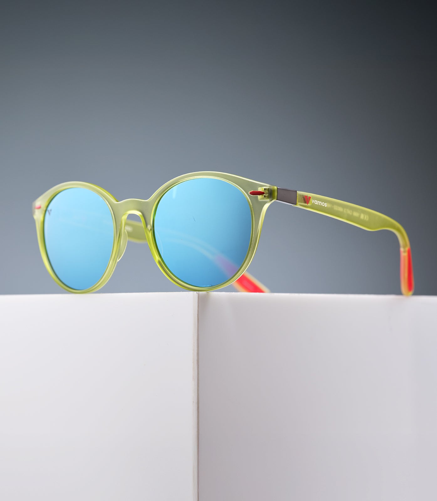 NOOSA CLEAR YELLOW FRAME - BLUE LENS SPEX
