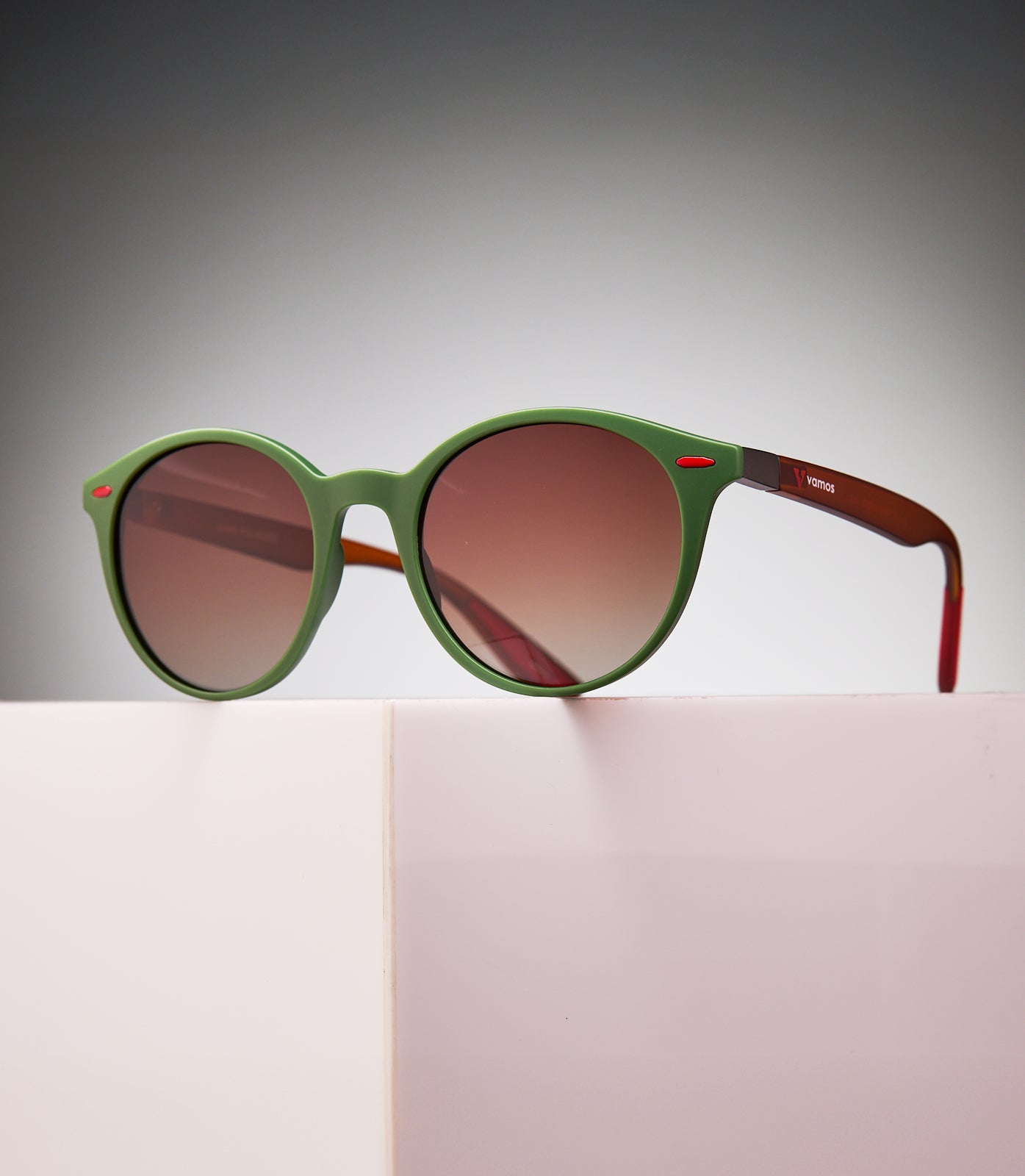 NOOSA MATTE ARMY GREEN/ CLEAR BROWN FRAME - AMBER LENS SPEX