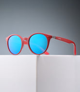 NOOSA MATTE RED FRAME - BLUE LENS SPEX