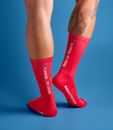 TANAY (RED) CREW SOCKS