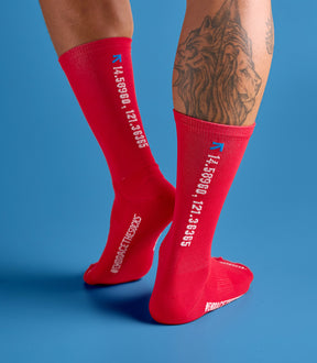 TANAY (RED) CREW SOCKS