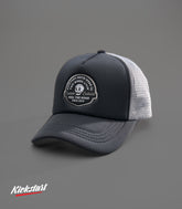 THROTTLE (BLACK/GRAY) TRUCKER CAP