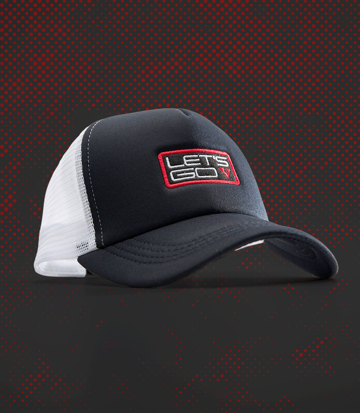 VERSO PERF+ VAMOS TRUCKER CAP (BLACK/WHITE)