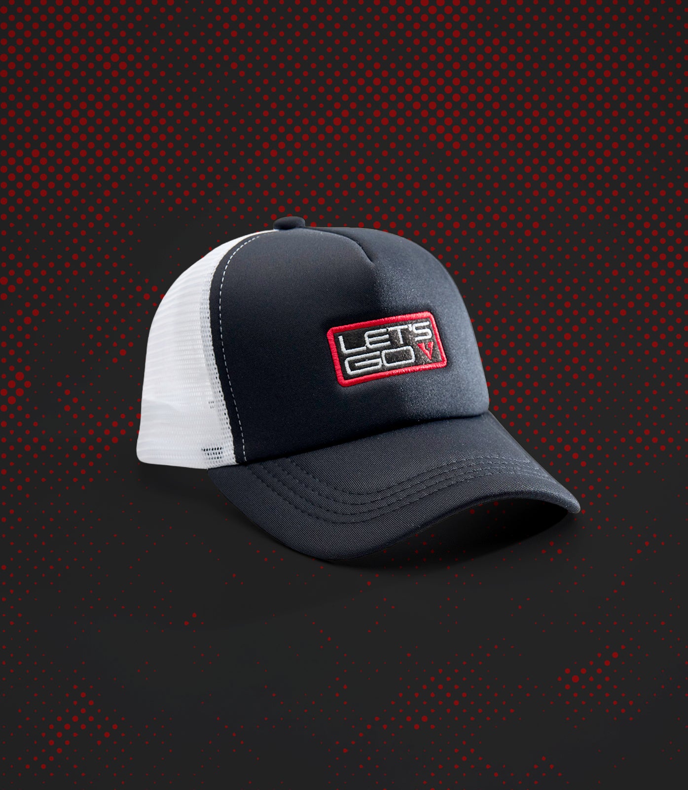 VERSO PERF+ VAMOS TRUCKER CAP (BLACK/WHITE)