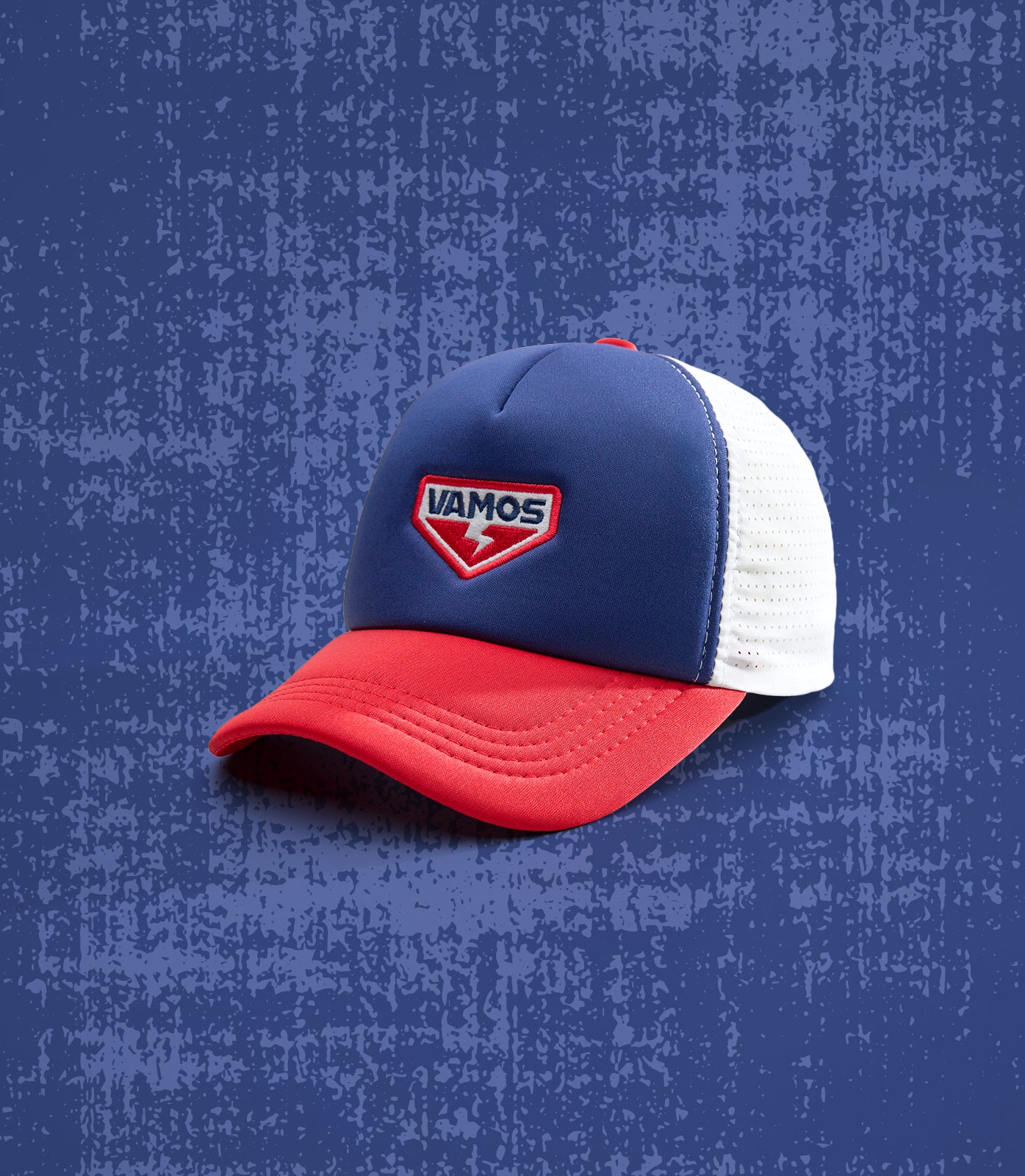 VICTOR PERF+ VAMOS TRUCKER CAP (RED/BLUE/WHITE)