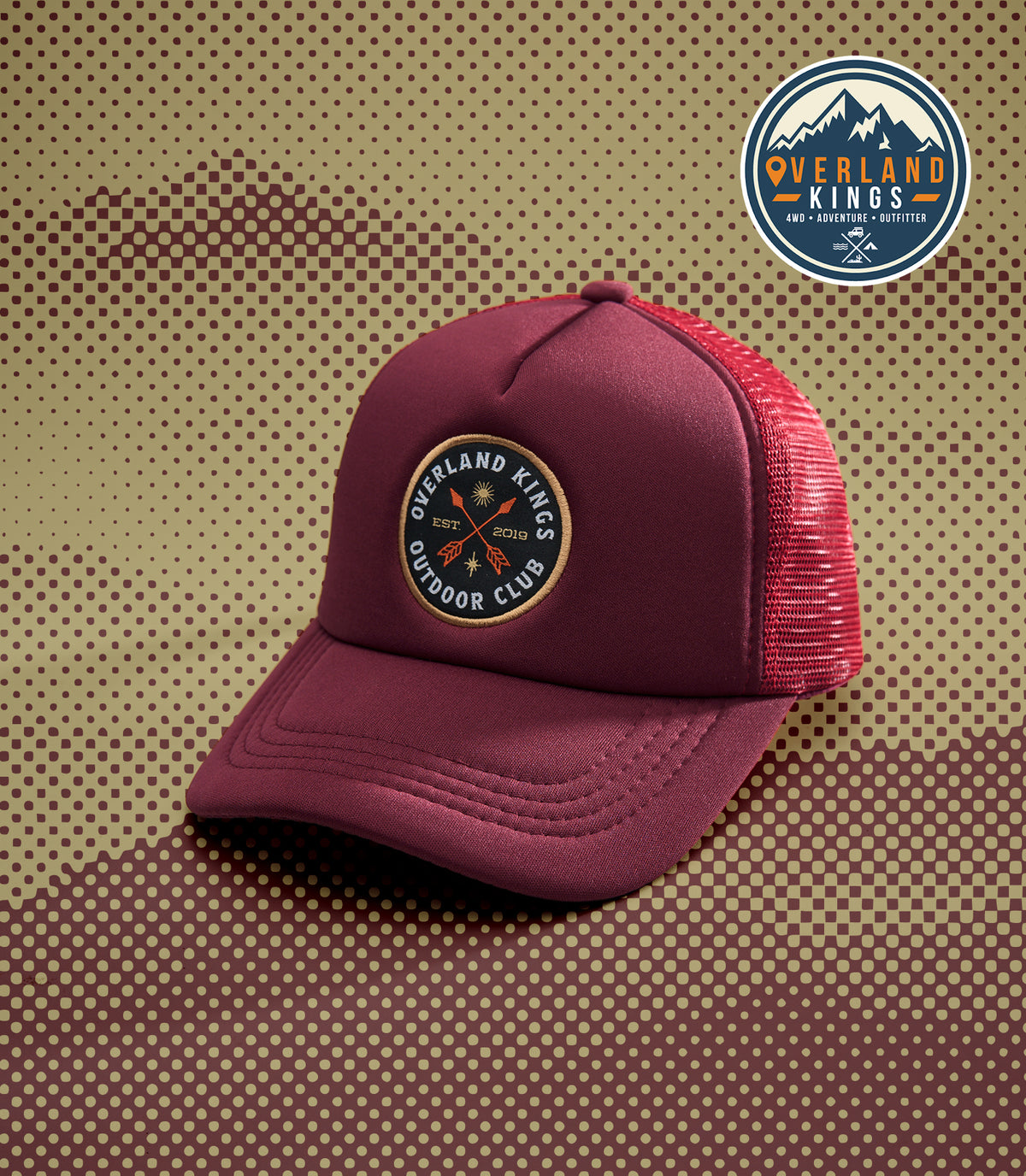 VOYAGER (MAROON) TRUCKER CAP