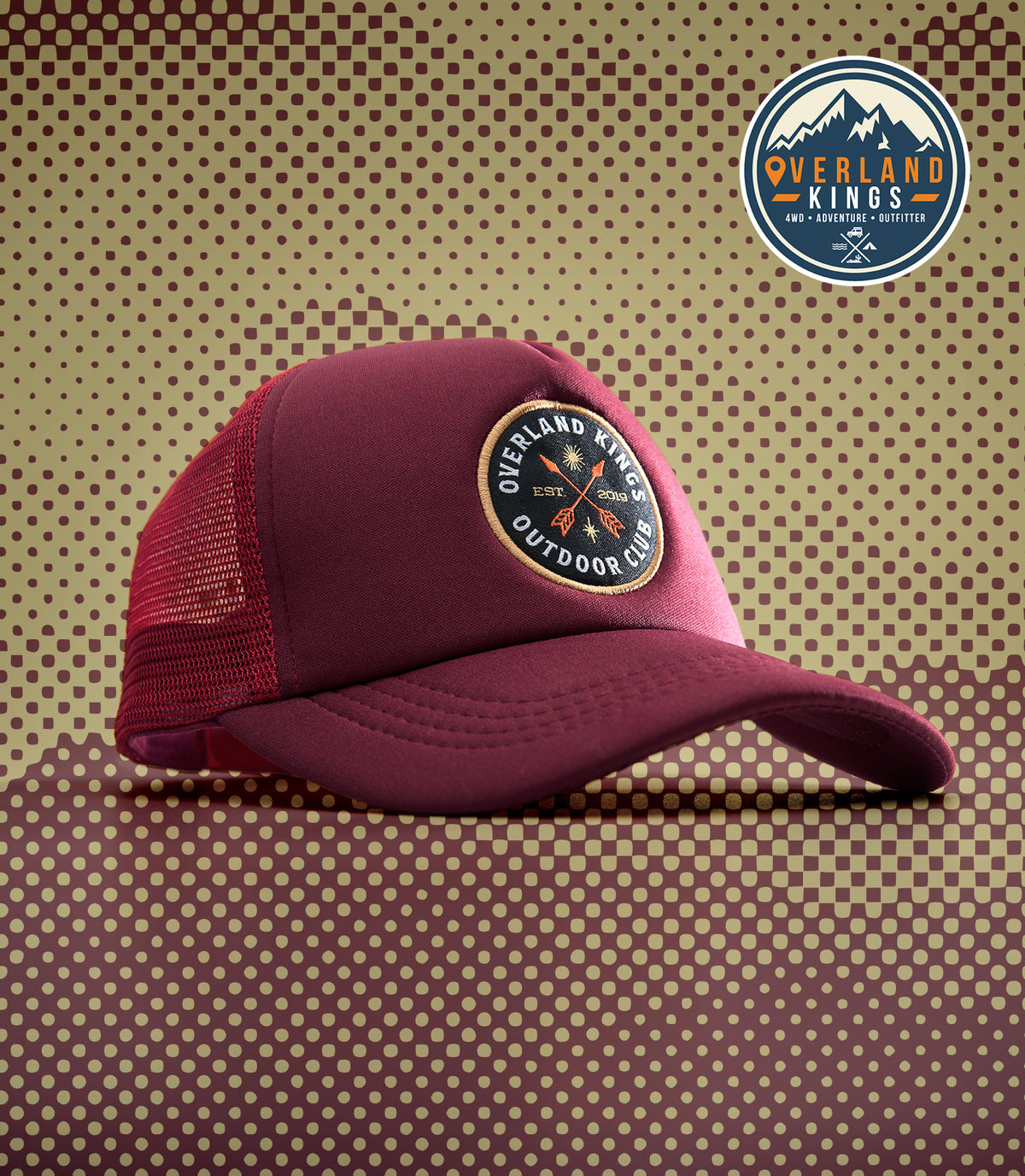 VOYAGER (MAROON) TRUCKER CAP