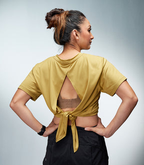 RAE (MUSTARD BELLA TIE BACK TOP)