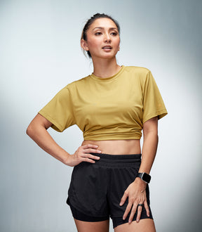 RAE (MUSTARD BELLA TIE BACK TOP)