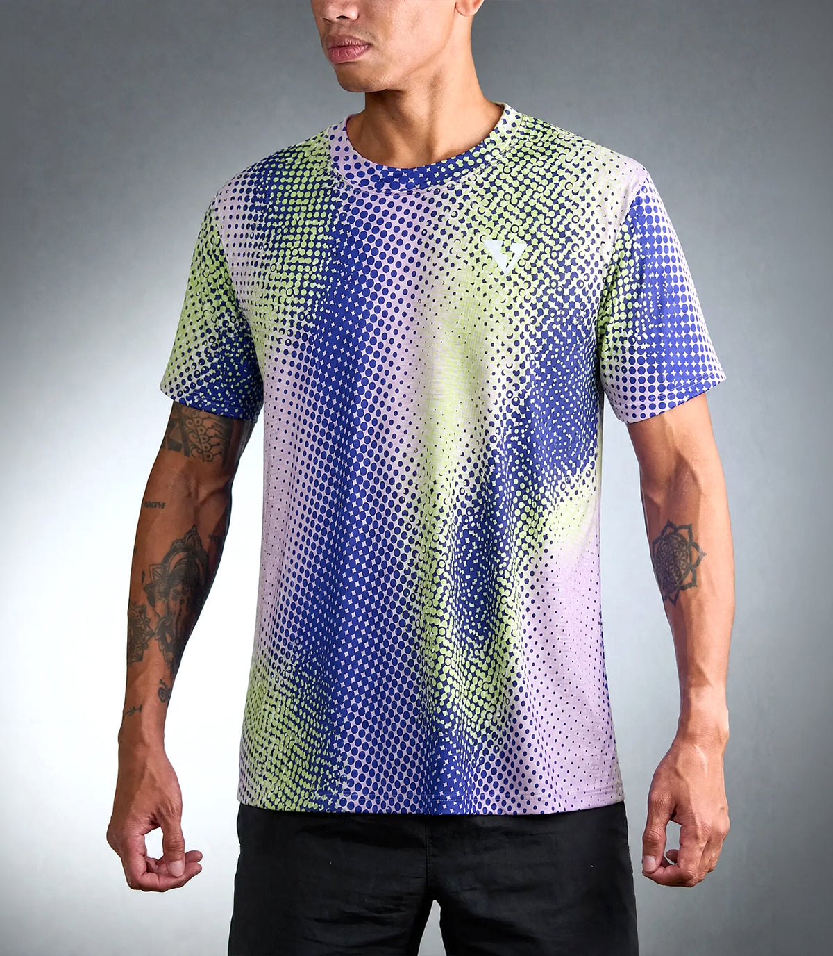 YIANNIS VENGA TEE (NEON GREEN/PURPLE)