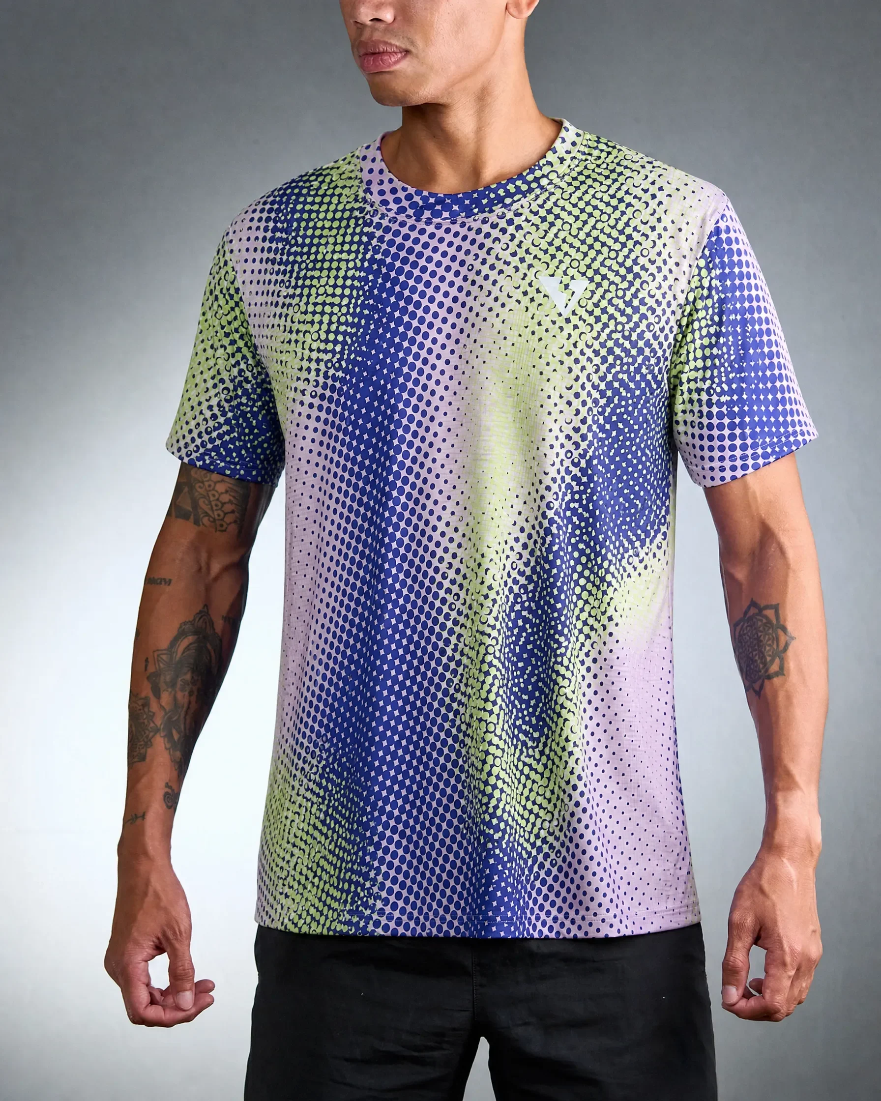 YIANNIS VENGA TEE (NEON GREEN/PURPLE)
